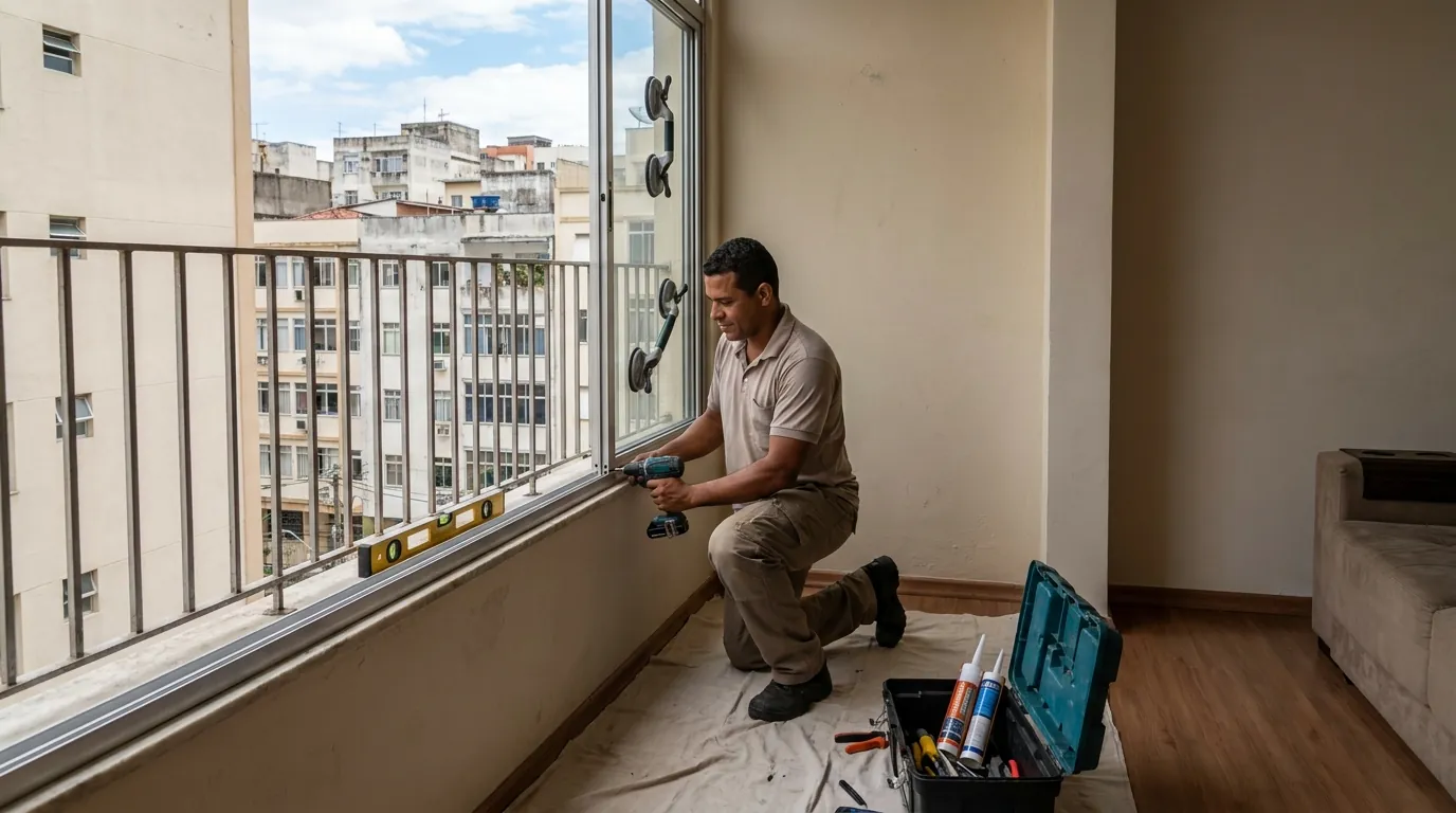 Sacada de Vidro para Apartamento em Londrina‑PR