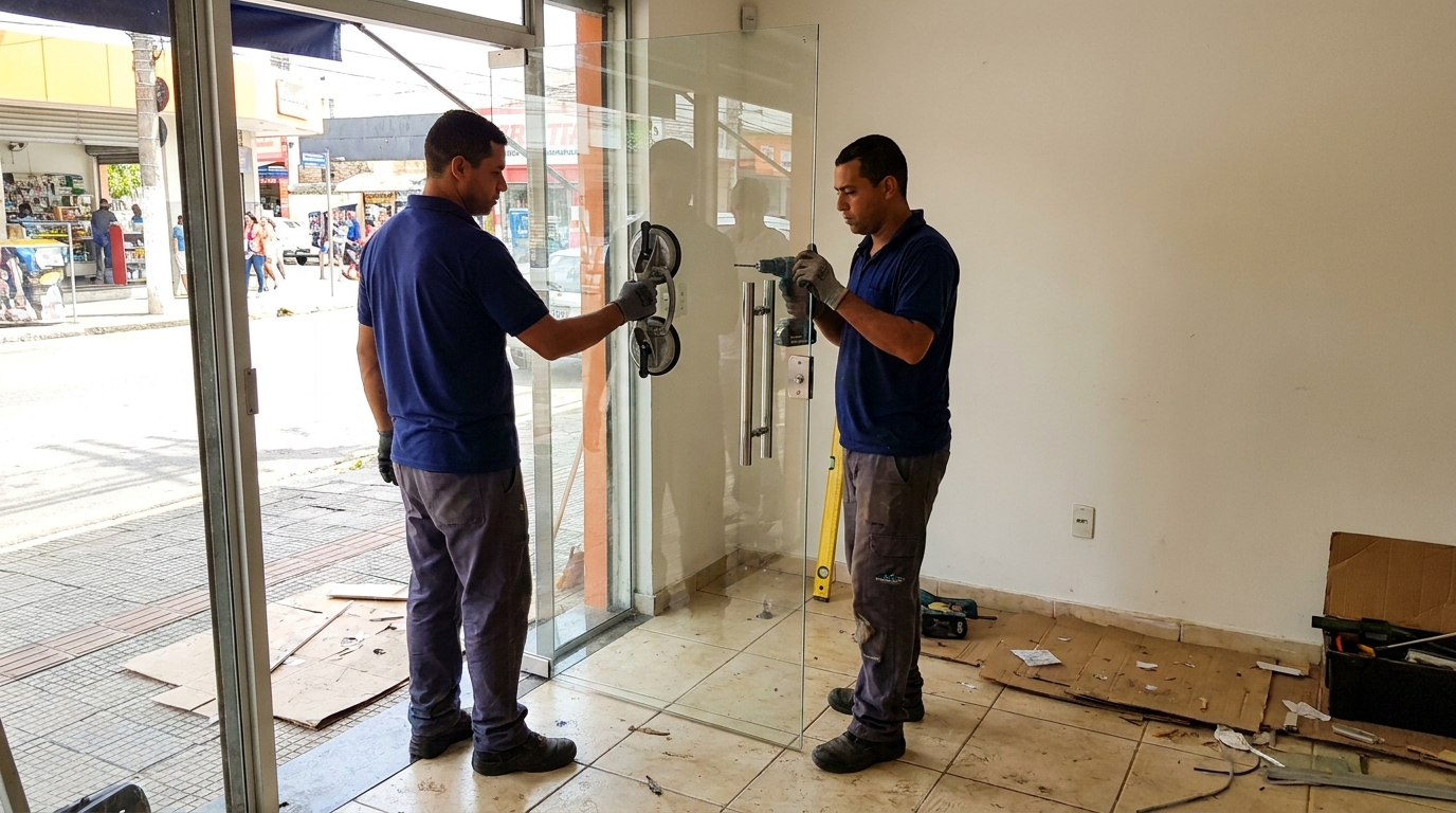 Portas em Vidro em Londrina‑PR